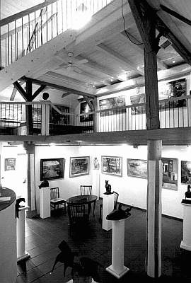 On the escalator, View from escalator during first exhibition in 1994, &copy;opyright 1994, Sylvio Wyszengrad