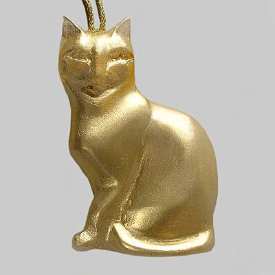 Wax pendant Cat, 3.3 by 2 in., burns approx.  hours