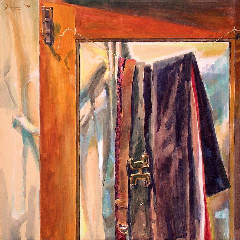 Gläserne Schranktür