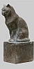 Angelika Kienberger, Small cat, 2004, bronze, 9.4 by 4.3 by 3.1 in.