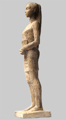 Angelika Kienberger, Zwischen den Zeilen, 2011, Steinguss, 46x11x10 cm