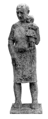 Angelika Kienberger, Endstation, 1995, Steinguss, 120x27x35 cm