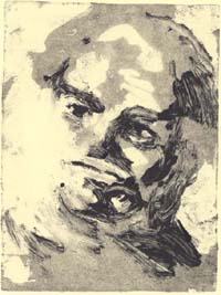 Originalmonotypie von Michael Daum